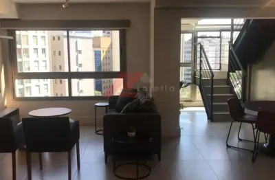 Cobertura de alto padrão para locação no jardim paulista: 2 quartos, 2 suítes, 1 sala, 3 banheiros, 2 vagas de garagem, 87m².