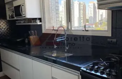 Apartamento mobiliado 116m² com 2 suítes e 3 vagas para venda e locação no brooklin