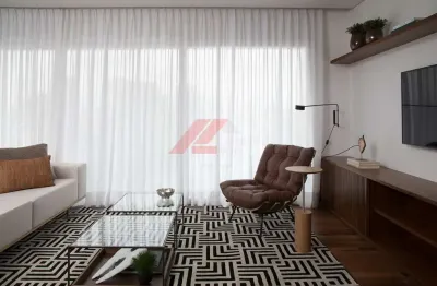 Apartamento de luxo na vila olímpia: 1 quarto, 1 suíte, 1 sala, 2 banheiros, 2 vagas de garagem, 95m². aluguel em são paulo-sp!