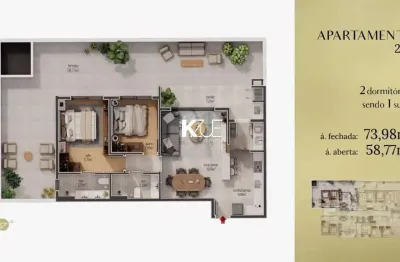 Apartamento com 2 quartos à venda na rua sérgio gil, --, balneário, florianópolis por r$ 997.586