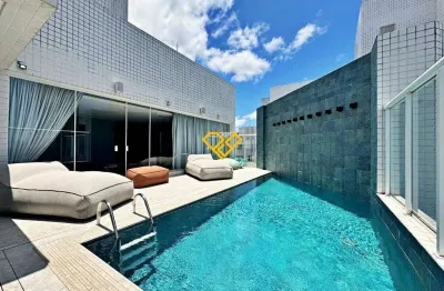 Cobertura triplex 3 quartos para locação em santos - sp