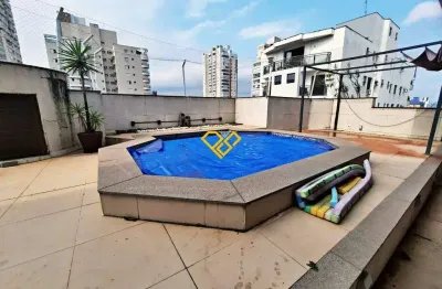 Cobertura duplex 3 quartos para alugar em santos/sp