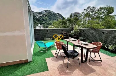 Apartamento garden 2 quartos para locação em santos - sp