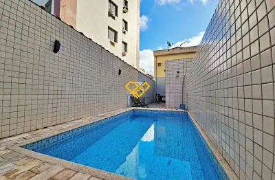 Sobreposta baixa 3 quartos para locação em santos - sp