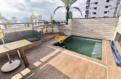 Cobertura com 3 quartos para alugar na Aparecida, Santos 