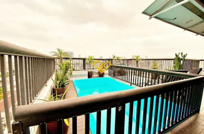 Cobertura com 5 quartos para alugar no Embaré, Santos 