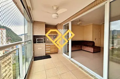 Apartamento com 3 quartos para alugar no José Menino, Santos 