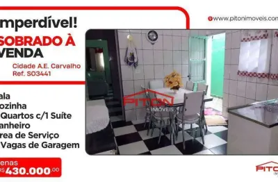 Sobrado - cidade antônio estevão de carvalho - são paulo/sp