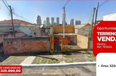 Terreno à venda na Rua Graciano Xavier, 130, Penha, São Paulo