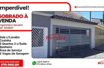 Casa com 3 quartos à venda na Avenida Alfredo Ribeiro de Castro, 192, Engenheiro Goulart, São Paulo