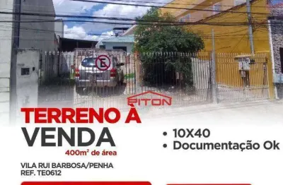 Terreno à venda na Rua da Lei, 15, Cangaíba, São Paulo
