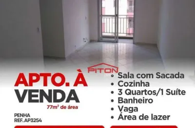 Apartamento com 3 quartos à venda na Avenida Doutor Orêncio Vidigal, 598, Penha, São Paulo