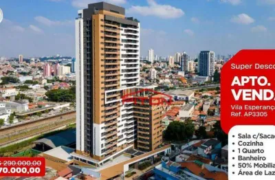 Apartamento com 1 quarto à venda na Rua Tapari, 158, Vila Esperança, São Paulo