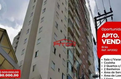 Apartamento com 2 quartos à venda na Rua do Hipódromo, 680, Brás, São Paulo
