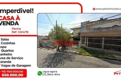Casa com 4 quartos à venda na Rua Valdemar, 97, Penha, São Paulo