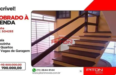 Sobrado com 3 dormitórios à venda, 250 m² por r$ 700.000,00 - penha - são paulo/sp