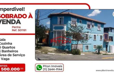 Casa com 4 quartos à venda na Rua Jaborandi, 119, Penha, São Paulo