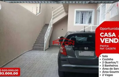 Casa com 2 quartos à venda na Travessa Ernesto Bozzano, 3, Penha, São Paulo