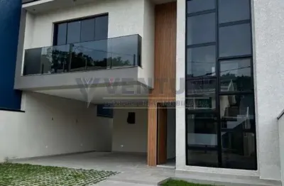 Casa em condomínio fechado com 3 quartos à venda na Rua Pedro Gapski Filho, 503, Colônia Rio Grande, São José dos Pinhais, 142 m2 por R$ 930.000