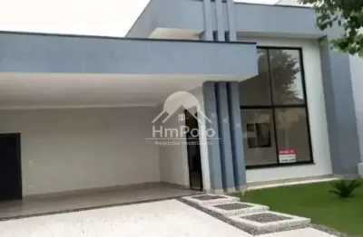 Casa à venda em paulínia, parque brasil 500, com 3 suítes, com 165 m², condomínio okinawa