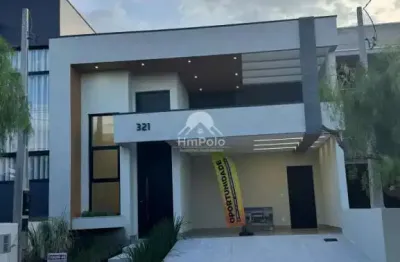 Casa à venda em paulínia, vila monte alegre, com 3 suítes, com 150 m², condomínio terras da estância