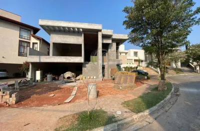 Excelente casa em construção de alto padrão à venda no condomínio reserva colonial em valinhos-sp - fase de acabamento
