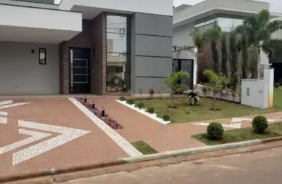 Casa térrea nova com 3 suítes, área gourmet à venda em condomínio de paulínia/sp.