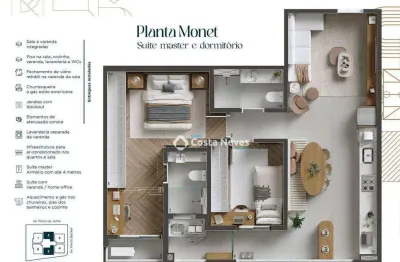 Apartamento com 2 dormitórios à venda, 75 m² por r$ 890.253 - vila adyana - são josé dos campos/sp
