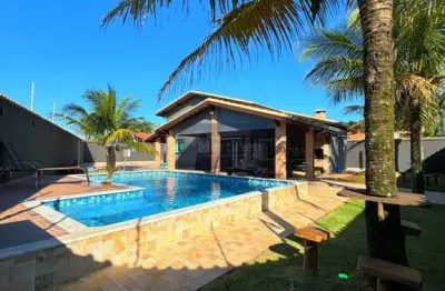 Casa com 4 quartos à venda no balneário tupy, itanhaém  por r$ 850.000