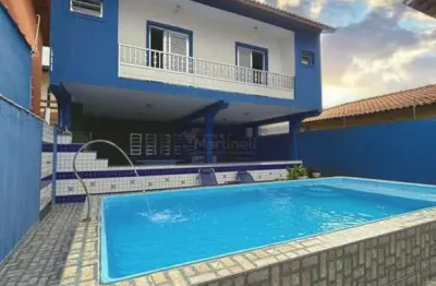 Imperdível casa à venda em itanhaém-sp, no bairro cibratel: 5 quartos, 3 suítes, 2 salas, 6 vagas de garagem!