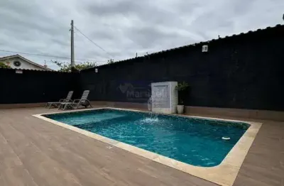 Casa à venda em mongaguá-sp, balneário araty: 2 quartos, 1 suíte, 5 vagas, 87m² de área. aproveite!