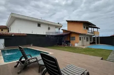 Casa à venda em mongaguá-sp, balneário araty: 2 quartos, 1 suíte, 5 vagas, 87m² de área. aproveite!