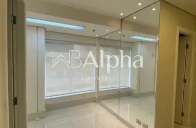 Sala comercial para locação no edifício pravda em alphaville- sp