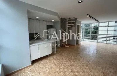 Apartamento duplex para locação no condomínio loft em alphaville - sp