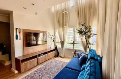 Apartamento duplex mobiliado para locação e venda no condomínio alpha park em alphaville - sp