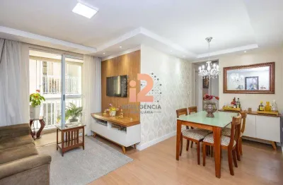 Apartamento à venda em curitiba, novo mundo, com 2 quartos, com 73.61 m²
