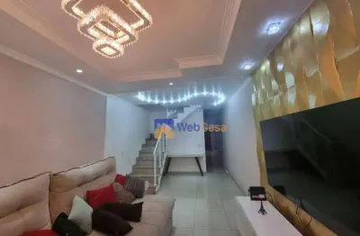 Sobrado com 3 dormitórios para alugar, 160 m² por r$ 4.000 - jardim nossa senhora do carmo - são paulo/sp