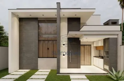 Casa linear de 3 quartos (2 suítes) em construção no mariléa, rio das ostras