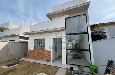 Casa duplex (fundos) com 3 quartos (1 suíte) e terraço gourmet à venda no village, rio das ostras