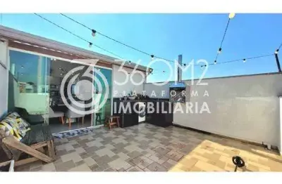 Cobertura para venda em santo andré, parque novo oratório, 2 dormitórios, 1 suíte, 3 banheiros, 1 vaga