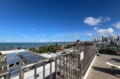 Flat para locação em joão pessoa, tambaú, 1 dormitório, 1 banheiro, 1 vaga