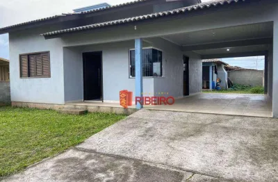 Casa com 2 dormitórios e edícula com 3 vagas de garagem à venda por r$ 375.000 - zona nova norte - balneário arroio do silva/sc