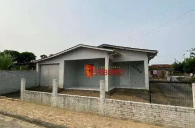 Casa com 2 dormitórios com amplo terreno, 140m²- à venda por r$192.000,00 - polícia rodoviária - araranguá/sc