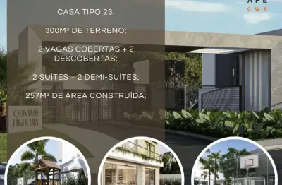 Casa em condomínio fechado à venda na rua nicolau josé gravina, cascatinha, curitiba, 256 m2 por r$ 3.050.000