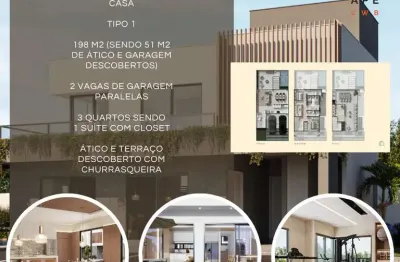 Casa em condomínio fechado com 3 quartos à venda na rua josé américo tizoni, ecoville, curitiba, 198 m2 por r$ 1.327.000
