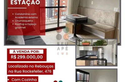 Apartamento com 1 quarto à venda na rua rockefeller, 476, rebouças, curitiba, 19 m2 por r$ 299.900