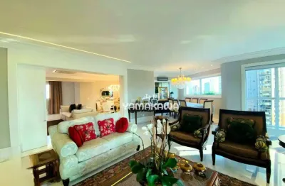 Apartamento com 4 dormitórios à venda, 257 m² por r$ 3.500.000,00 - jardim anália franco - são paulo/sp