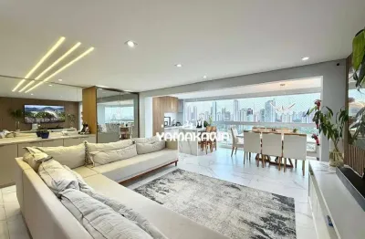 Apartamento com 3 dormitórios à venda, 165 m² por r$ 3.500.000,00 - jardim anália franco - são paulo/sp