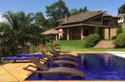 Casa com 3 dormitórios à venda, 400 m² por r$ 3.000.000,00 - dois córregos - valinhos/sp