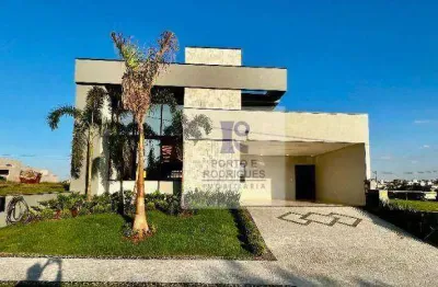 Casa térrea de alto padrão à venda no condomínio santorini – camb1 - paulínia/sp
